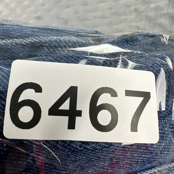 VINTAGE Lee Jeans Womens 14 Long Blue Paperbag Mom Tapered High Rise Made in USA - Picture 15 of 15